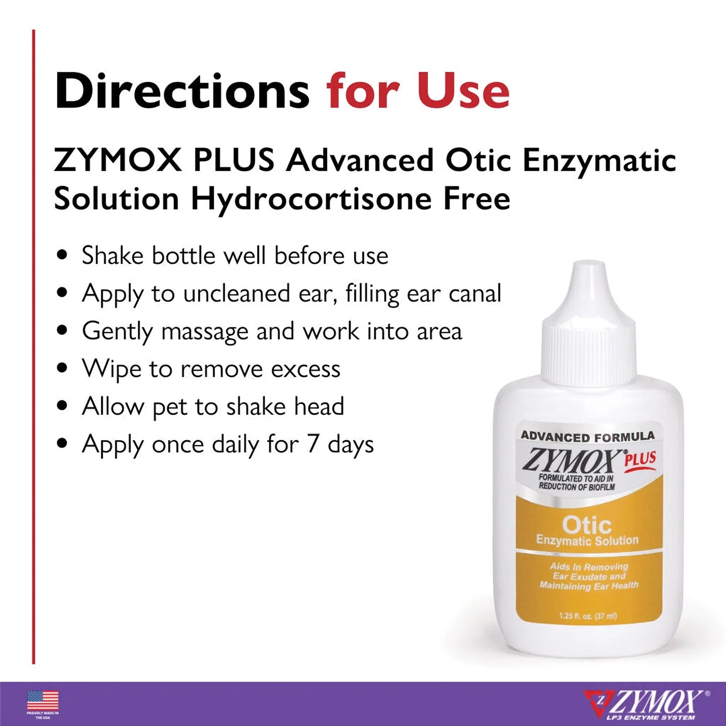 Zymox Plus Advanced Otic Ear Treatment without Hydrocortisone