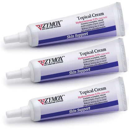 Zymox Topical Cream Hydrocortisone 0.5% for Dogs & Cats