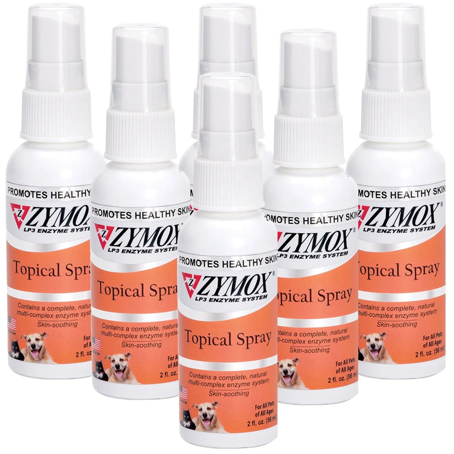 Zymox Topical Spray Hydrocortisone Free for Dogs & Cats
