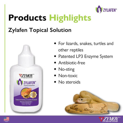 Zymox Zylafen Topical Solution w/o Hydrocortisone for Reptiles