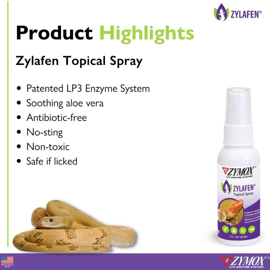 Zymox Zylafen Topical Solution w/o Hydrocortisone for Reptiles