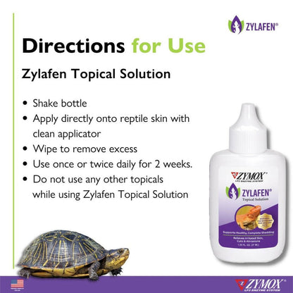 Zymox Zylafen Topical Solution w/o Hydrocortisone for Reptiles